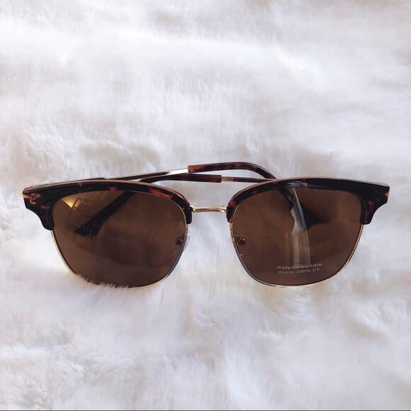 Madox Tortoise Brown Retro Sunglasses - Picture 7 of 7